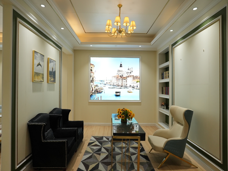 Light Luxury Lounge Room Interior Effect