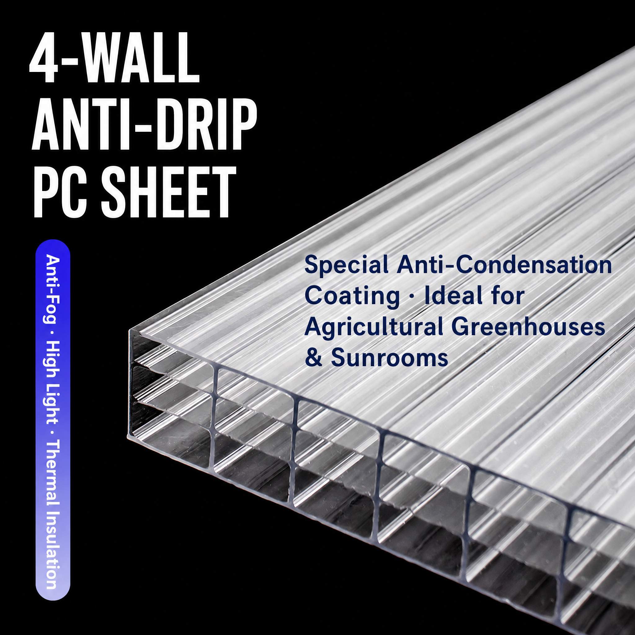 Multiwall Polycarbonate Sheet | UV Protected PC Sun Panel for America Roofing | Link world
