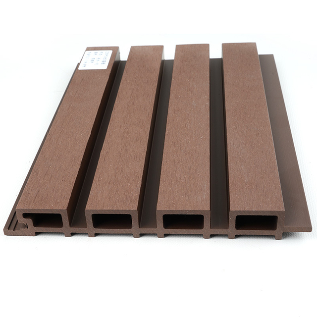 WPC Fluted Wall Panel Weather Resistant Exterior Wall Cladding For House Garden